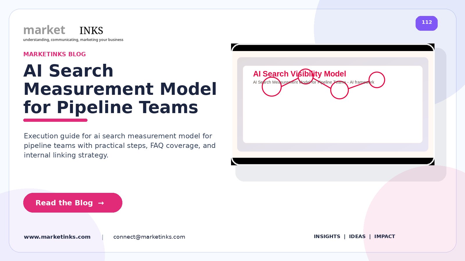 AI Search Measurement Model for Pipeline Teams