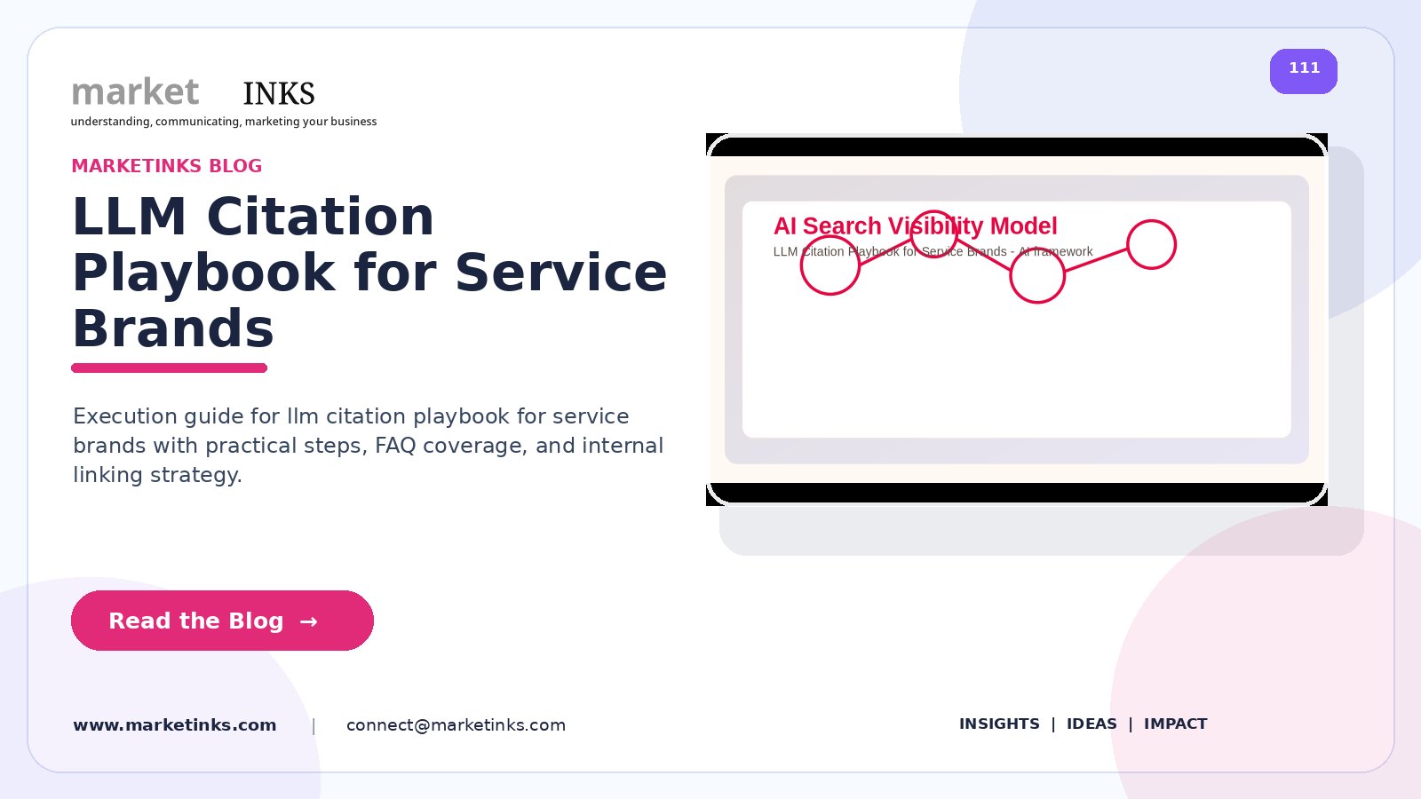 LLM Citation Playbook for Service Brands