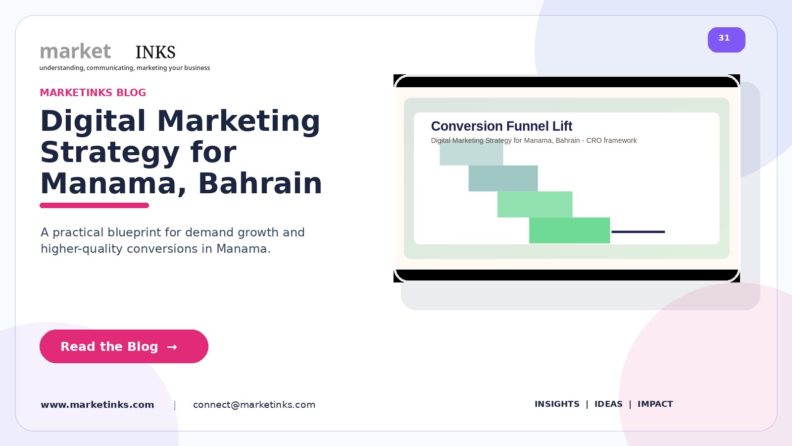 Digital Marketing Strategy for Manama, Bahrain
