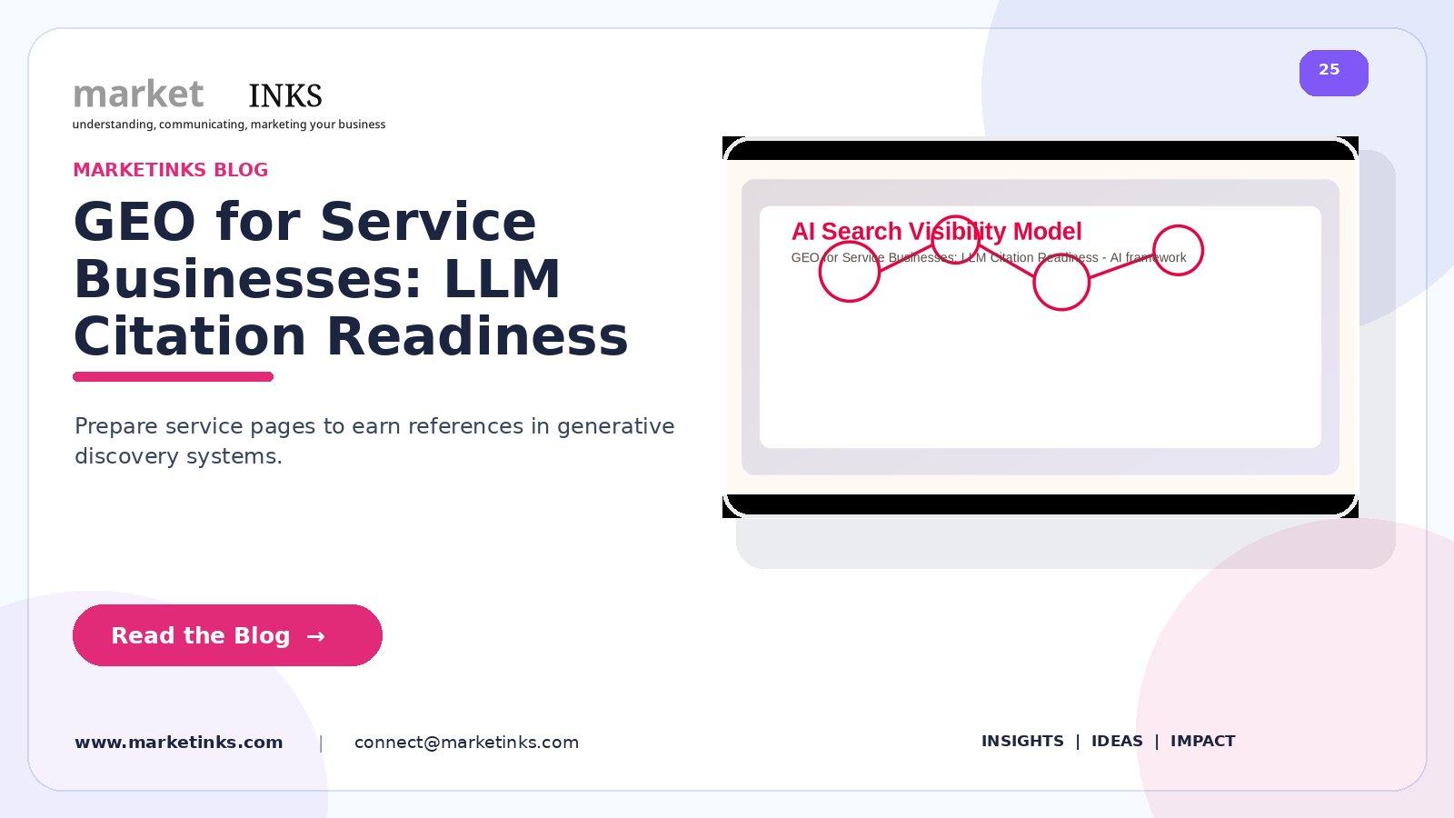 GEO for Service Businesses: LLM Citation Readiness