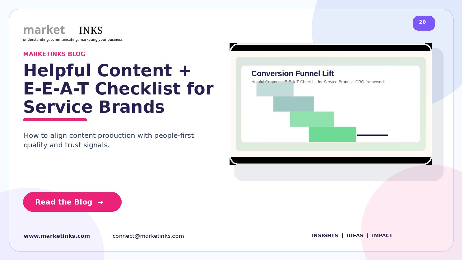 Helpful Content + E-E-A-T Checklist for Service Brands