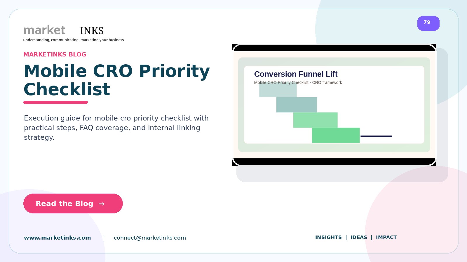 Mobile CRO Priority Checklist